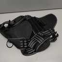 ICEFANG Tactical Dog Harness, Medium Size,2X Metal Buckle,Working Dog MOLLE Vest with Handle,No Pulling Front Leash Clip,Hook and Loop Panel (Black,M (Pack of 1))