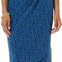Amazon Essentials Women's Sleeveless Crossover Twist Neck Faux Wrap Dress (Medium, Bright Blue Floral)