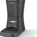 DOGNESS 9L Dog Feeders for Large Dogs, Automatic Dog Feeder with Timer Extra Large, Programmable Auto Pet Food Dispenser Feeder, Portion Control, Voice Recording, Battery and Plug-in Power (Black)