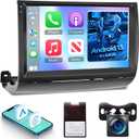 4+64G Android Car Stereo for Toyota Prius 2003 2004 2005 2006 2007 2008 2009-9 Inch IPS Touchscreen Radio with Wireless Carplay & Android Auto, 32 EQ DSP/WiFi/GPS/SWC +AHD Rear View Camera