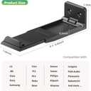 ELETIUO Soundbar Wall Mount Bracket for Samsung, LG, Sony, JBL, Vizio, Sonos and More, Depth Adjustable 3.5-6.1, Soundbar Shelf Under TV, Black