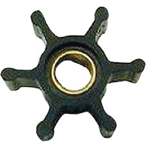 Jabsco 6303-0003-P, Nitrile, Drive Type 4, 6 Blade, 2 Diameter, 7/8 Width, 5/16 Shaft, Plastic Insert, Black
