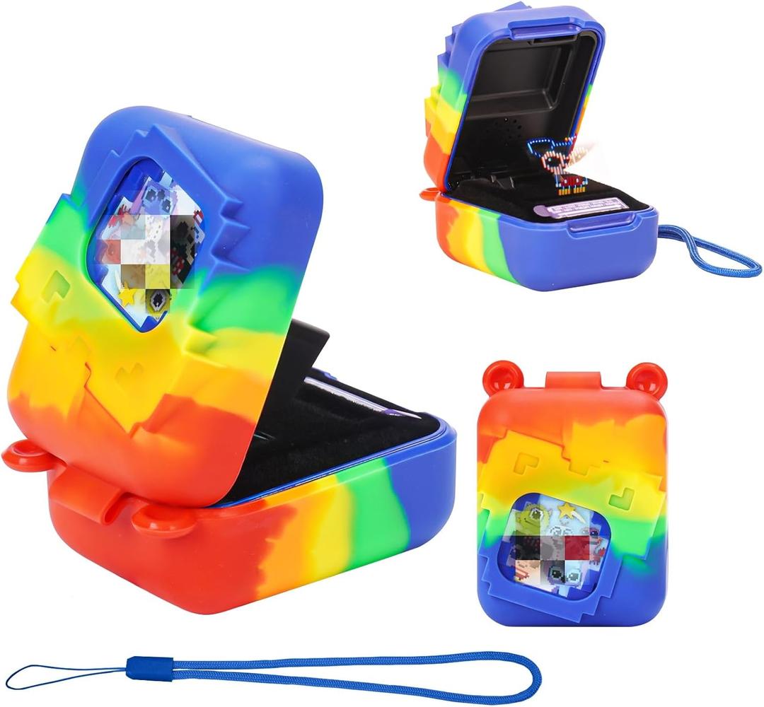 3 x YouKnow Silicone Case for Bitzee Disney Interactive Toy Digital Pet and Case, Protective Skin Sleeve for Bitzee Virtual Electronic Pets Accessories (Case Only) (Colorful)