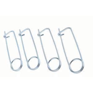 1Set Brooch Shape Steel Cotter Safety Pins Spring Pin Quick Lock Brooch Locking Fastener for Farm Lawn Garden Hitch -8Sizes (4PCS/Set, Size:5*110*41mm/0.20*4.33*1.69inch)