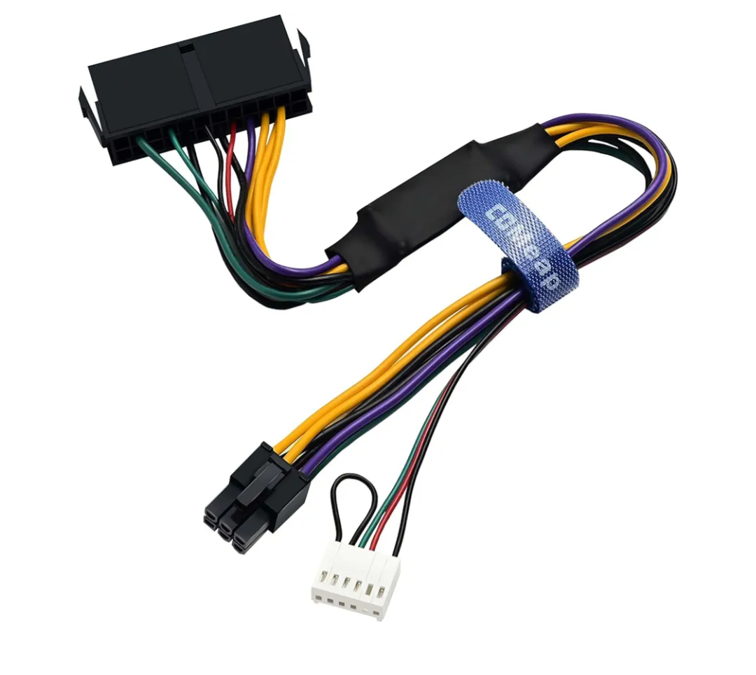 COMeap 24 pin to 6 pin Adapter HP ATX Power Cable Compatible with Z200 Z210 Z220 Z230 Z240 SFF MT TWR Series 4000 6005 8300, ProDesk 600 G1, EliteDesk 800 G1 13.3-inch (34cm)