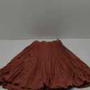 Women's Casual Skirts Summer Pleated A Line High Waist Below Knee Elegant Zipper Skirt,  Medium