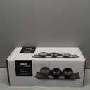 Creative Scents Dublin Brown Decorative Tray & Orb Set - 4-Piece Centerpiece for Living Room, Dining Room & Entry Table Decor