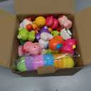 24 Pack Easter Eggs Fillers with Animal Squishy Toys Inside Easter Egg Basket Stuffers Easter Egg Hunt Easter Party Favors for Kids Toddlers