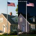 SUNVIE 20W Dusk to Dawn Spot Lights Outdoor Weatherproof 5000K LED Flag Pole Light 120V Plug in Landscape Spotlight with Photocell Sensor Ultra Bright Bullet Flag Light for Yard Garden Tree Statue