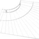 Rubbermaid Commercial Products FreeSlide Wire Shelving, 12-Inch, White, Closet Organizer and Storage, Floating Corner Shelves/Clothes Rack for Laundry Room/Closet/Basement