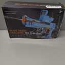 Electric Water Gun for Adults Kids, Automatic Squirt Watergun Pistol with Led Lights, Summer Outdoor Pool Beach Party Toys for Boys Girls, Black