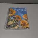 Teacher Planner Book for Yearly, Weekly & Monthly Lesson Planner, January-December Yearly Planner A4 Size with Checklist, Notes, School Teacher Supplies for Classroom Organization - Sunflower