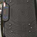 Vibration Plate Exercise Machine Weight Loss, Full Body Workout Vibration Plate Lymphatic Drainage, 199 Adjustable Speeds Power Shaping Vibrating Plate 450 Lbs Capacity Fitness Platform Black