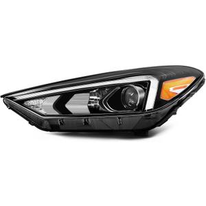 Driver Side Halogen Headlight Assembly w/DRL Comptible with 2019-2021 Tucson Left Headlamp 92101D3650