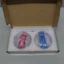 2 PACK 40 Oz Leak Splash Proof Lid, 40 Oz Tumbler Detachable Flip Straw Lid Replacement Accessories, Reusable Spill Proof Screw on Flip Straw Tumbler Cover (Sapphire Blue, Light Pink)