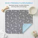 Washable Reusable Pet Training Pads, Non-Slip Leakproof Dog Pee Mat with Pheromones, Odor Resistant Absorbent Pad for Dogs and Cats(M: 27.6" 31.5")