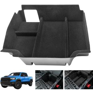 2024 2023 2022 Ram trx 1500 Lower Center Console Organizer 2019-2024 Dodge Ram TRX Flocked Liner Center Console Organizer 1500 Dodge Ram Console Insert 2021 dodge ram 5th generation 1500 accessories