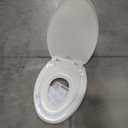 Little2Big Toilet Seat with Built-In Toddler Potty Training Seat, Slow Close, Easy to Install, Made in USA, ELONGATED, White