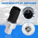 AC Pressure Switch-Air Conditioner Clutch Pressure Sensor Switch Compatible with Ford Expedition F150 Fiesta Focus Lincoln Replaces 4673935 6F9319D594AA 6F9Z19D594AA
