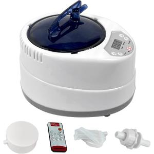 2.6 L Sauna Steamer, Portable Sauna Generator for Sauna, Home SPA Fumigation Steam Machine with Touch Button, Timer Display and Remote Control (2.6L)
