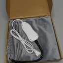 Cat Heating Pad 18x18 in with Smart Thermostat Switch and Power Line Protection Tube, Obtained MET and UL Dual Certification, Waterproof Pet Heating Pad for Cats, with Long Velvet Cloth Cover