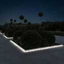 Outdoor Solar Rope Light- Solar Powered Cable String 100 LED Lights with 8 Modes for Patio, Backyard, Garden, Events by Pure Garden (Cool White)