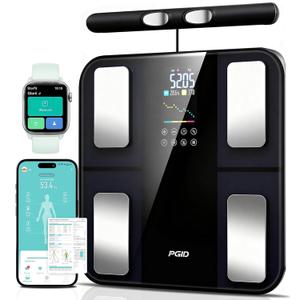 Body Pod Scale, Smart Scale for Body Weight,8-Electrode Digital Bathroom Scale for Fat BMI Muscle Mass Bia Full Body Composition Analyzer 28 Measurements Accurate Weighing Machine 400lb