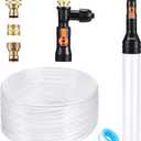 enomol Gravel Vacuum for Aquarium Water Changer Fish Tank Cleaning Tools,Siphon Universal Quick Pump Aquarium Water Changing (50ft)