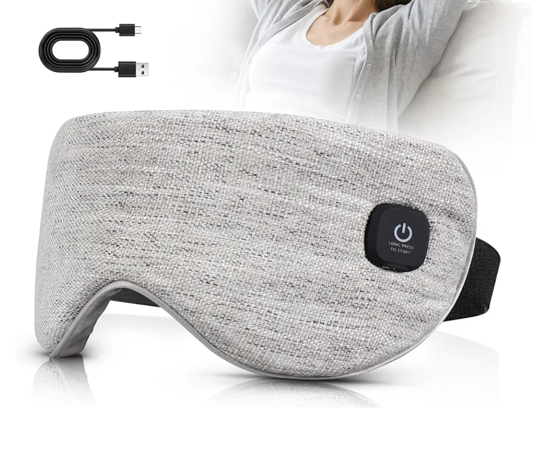 Heated Eye Mask Cordless, Warm Eye Compress for Dry Eyes Stye Blepharitis Chalazion MGD Eye Treatment, Heat Therapy to Unclog Gland, Soothe Tired and Sore Eyes (Gray)