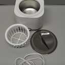 Miorcols Ultrasonic Retainer Cleaner, 48kHz Retainer Cleaner Machine for Dentures, Mouthguard, Braces, Night Guard, Toothbrush, Jewelry with 7.8OZ Dental Cleaning Pod-Cool White