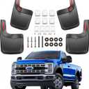 Mud Flaps Splash Guards Compatible with Ford F-250 F-350 Super Duty 2017-2024 WITH Factory Fender Flares Only, Heavy Duty Splash Guards Mud Guards, No-Drill Installation, All-Weather Protection (4PCS)