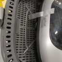 Typhur Dome 2 AI Smart Air Fryer, Large Flat Airfryer with Top & Bottom Heating, Self-cleaning Digital Fryer, PFAS free Ceramic Basket, Fits a 12" Pizza or Steaks, Whisper-Quiet, 120V (Silver)