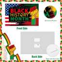 Black History Month Decoration Outdoor Black History Month Yard Sign with Stakes Afro African American Festival Supplies for Outdoor Indoor Party Decor, 24 Inches (Classic Style)