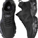 Women's Work Safety Shoes, Comfortable and Stylish Steel-Toed Footwear, Anti-Smash and Anti-Puncture Labour Insurance Shoes, Lightweight and Breathable Adventure Protection Sneakers(Black,6.5)