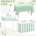 Colingmill Circus Tabletop Tent Kit Carnival Party Decor, Green, 55 x 53 x 23 inches