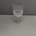 Plastic Wine Glasses, Plastic Goblets Vintage Style Cordial Unbreakable Drinking Glasses, Reusable Drinkware for Wedding Reception, Grand Event Party Supplies (100, Transparent)