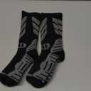 Warm Kids Ski Socks - 2 Pairs Merino Wool Skiing Socks, Winter Warm Snowboard Thermal Socks For Boys Girls Toddlers (3-5T, Black)