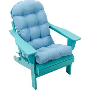 Adirondack Chair Cushion, 48" x 19.7" x 4.7" Rocking Chair Cushion, UV-Protect & Water-Repellent Thickened High Back Patio Chair Cushion for Indoor/Outdoor, Light Blue, 1 Count, 1 Pack