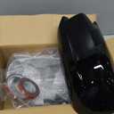 1 Pair Rear View Side Mirror Cover Door Mirror Caps Horn Style Compatible with Dodge Charger 2011-2021 Chrysler 200 300 2011-2018 (Glossy Black)