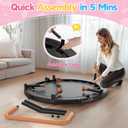 BCAN BT1 36" Toddler Trampoline for Kids, Foldable Indoor Mini, Handlebar