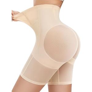 Shapewear for Women Tummy Control, Butt Lifting High Waisted Body Shaper Underwear Shorts Thigh Slimmer Girdles, M