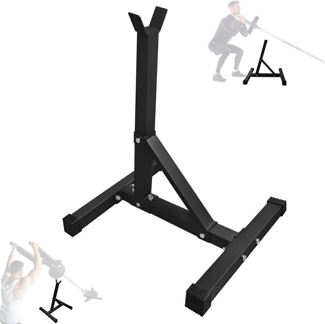 Viking Press Landmine Stand, 400LBS Capacity Heavy Duty Steel Barbell Support Rack, 30" Height Landmine Attachment with Anti-Slip Padding & Rubber Feet, Fits 2-Inch Olympic Bars for Home Gym