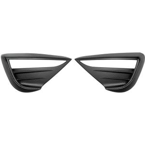 Fog Lamp Wind Knife Spoiler Blade Trim Compatible For Tesla Model Y 2021-23 Front Fog Light Protective Cover Woof Tooth ABS Decoration(Glossy Black)