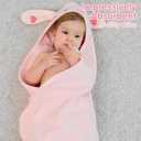 Mooreeke 2 Pack Toddler Towels - 100% Cotton Toddler Hooded Towels - Soft Baby Bath Towel with Hood for Newborn - Comfort Towel for Baby Girls and Boys - Animal Shaped (Dinosaur & Bunny)
