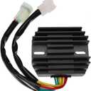 Voltage Regulator Rectifier Assembly 12V Replacement for Arctic Cat 500 ATV 2000-2008, Replacement for Arctic Cat 400 2003-2008, Replacement for Arctic Cat 375 2002 Replace# 3402-682