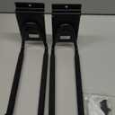 Heavy Duty Garage Storage Slatwall Double Hooks for Ladders, Wall Mounted 9 Tool Holder Utility U Hanger Organizer for Bike Bicycle Garden Hose and Folding Chairs (Black)