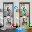 Retractable Safety Baby Gate or Mesh Dog Gate,Durable Portable Mesh Retractable Gate,Easy to Use for Stairs, Doorways, Hallways, Indoor, Outdoor, 33.5" Tall, Extends to 55" Wide,White