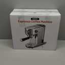 Espresso Machine with Milk Frother, 20 Bar Pressure Espresso Maker, Automatic & Manual, Compact Stainless Steel Coffee Machine for Cappuccino, Latte, Gift for Coffee Lover, Dad or Mom, Silver