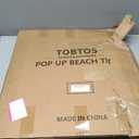 TOBTOS UPF 50+ Pop Up Beach Tent, Easy Set Up Beach Umbrella, Sun Shelter for 2-3 People UV Protection Portable Sunshade, Baby Canopy Cabana, Lightweight with Carry Bag, 78"L x 59"W x 53"H