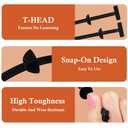 2 x 100PCS Nylon Universal Cable Tie Buckle, Automotive Clips Fastener, Self-Locking Zip Ties Holder for Car Repair, Fender Trunk Bumper Retainer, Home & Garage Use